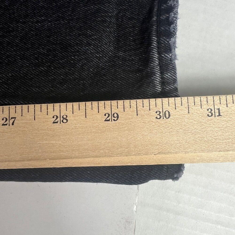 Abercrombie Fitch Jeans Women's 28x30* Low Rise Baggy Black Faded Denim Tag 25R - Picture 12 of 16